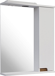 ASB-Mebel Зеркальный шкаф Вита 60 R белый/дуб золотой – фотография-2